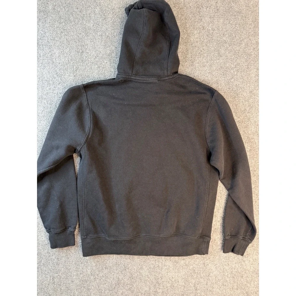 Nike Mens Size M Black Cotton Fleece Graphic Logo‎ Pullover Hoodie Sweatshirt